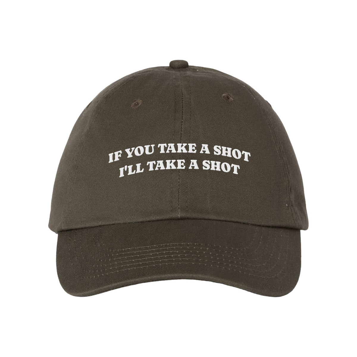 Take A Shot Embroidered Bio-Washed Classic Dad Hat