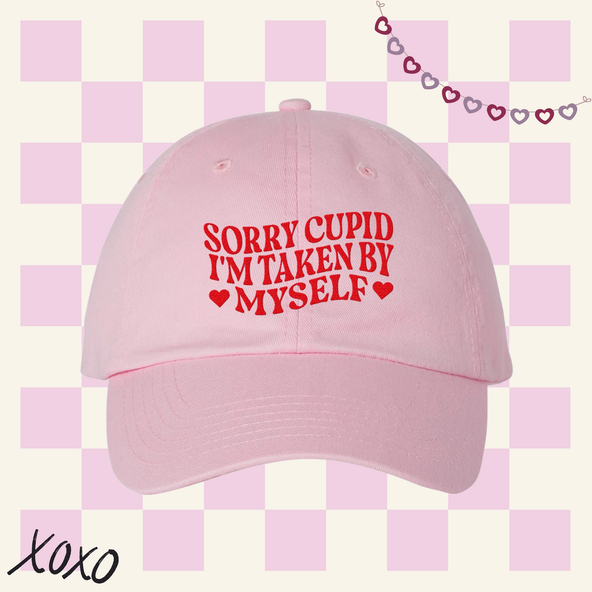 Taken By Myself Embroidered Bio-Washed Classic Dad Hat