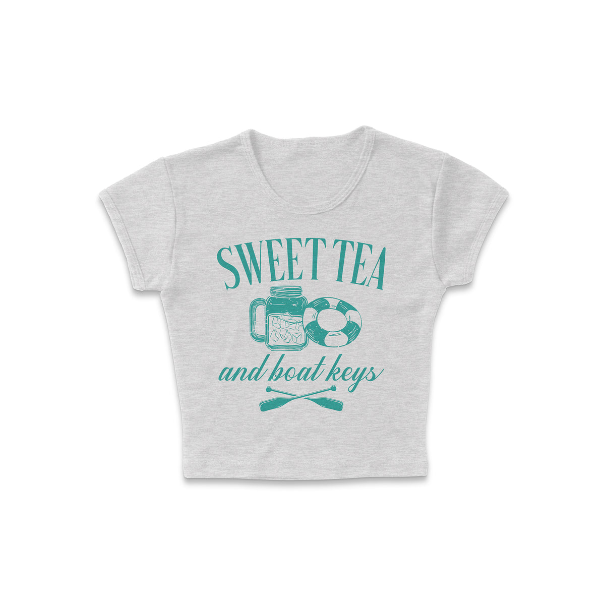 Tea And Keys Micro Rib Baby Tee