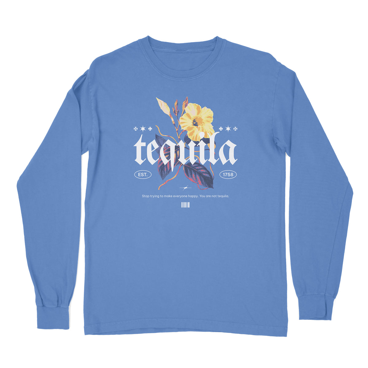 Tequila Hibiscus Long Sleeve Shirt