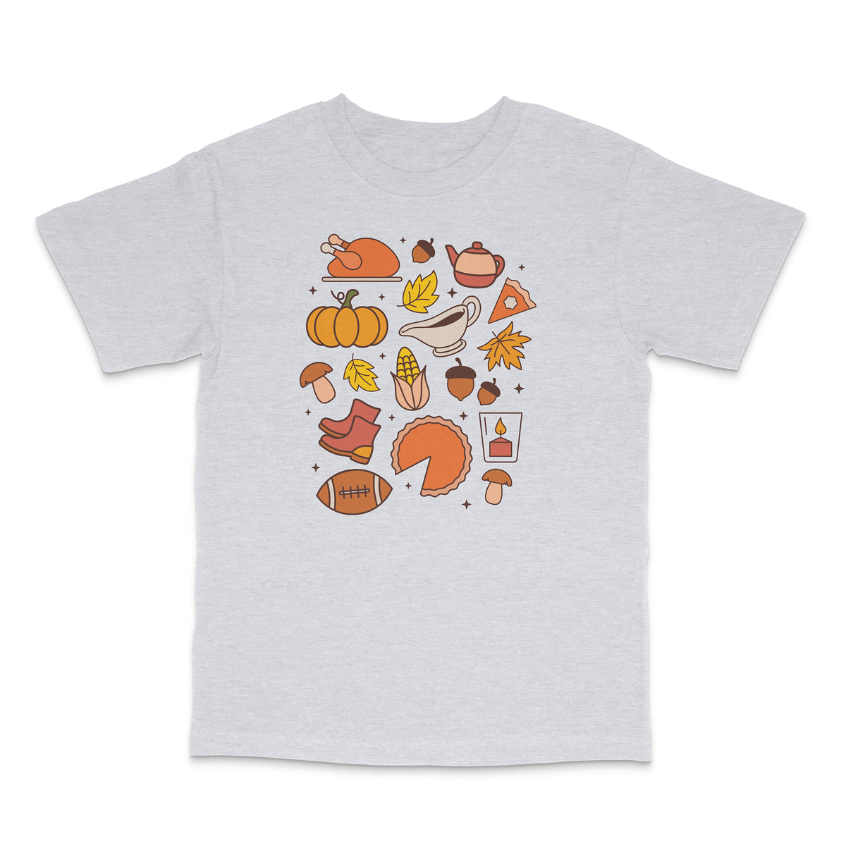 Thanksgiving Fall Chart Heavyweight Shirt