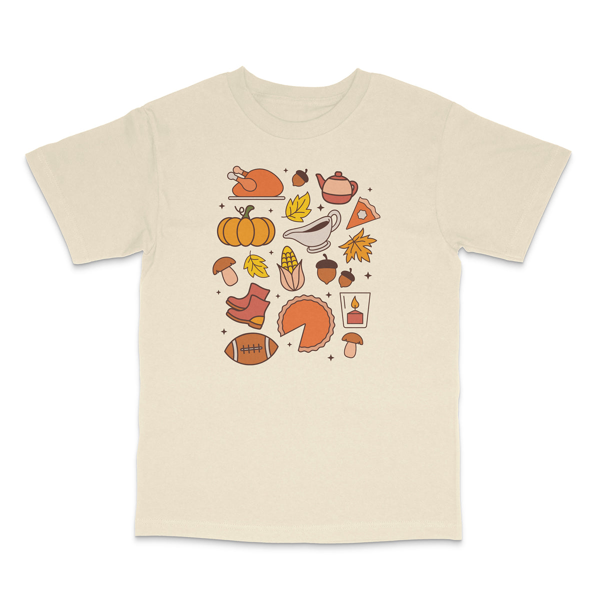 Thanksgiving Fall Chart Heavyweight Shirt