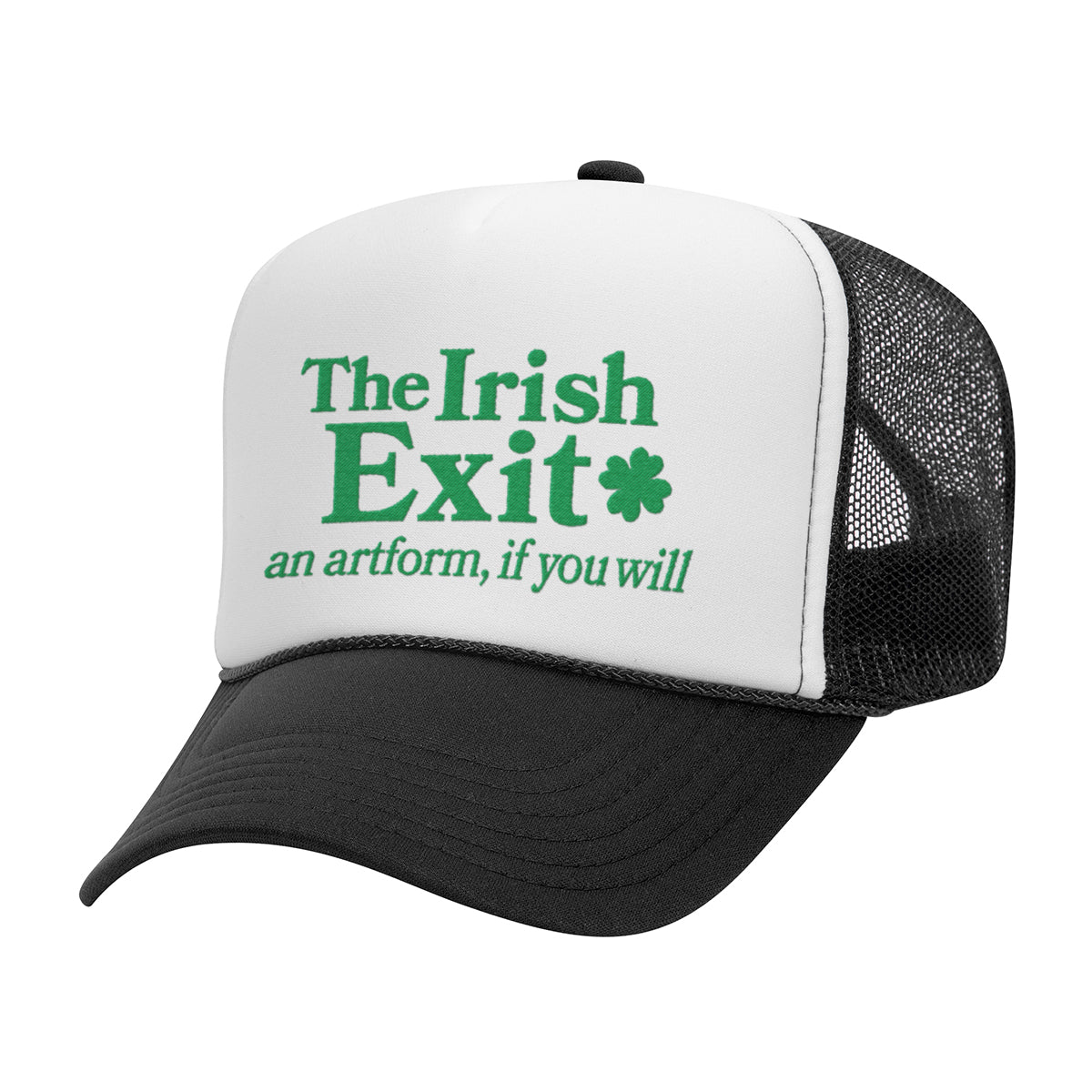 The Irish Exit Embroidered Mesh Back Trucker Hat