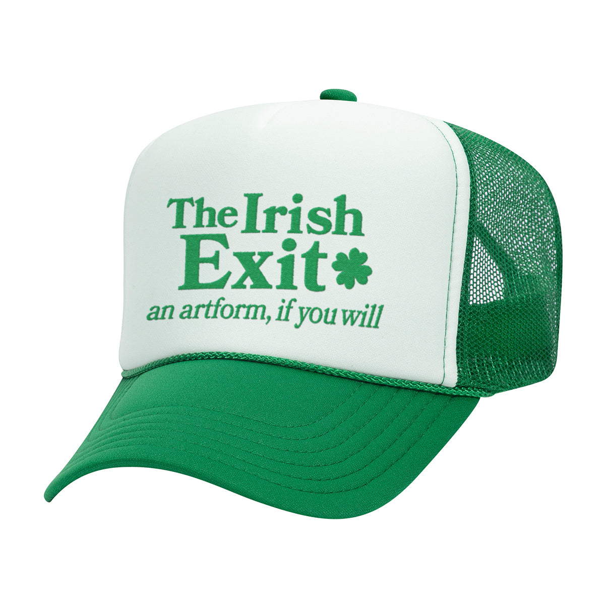 The Irish Exit Embroidered Mesh Back Trucker Hat