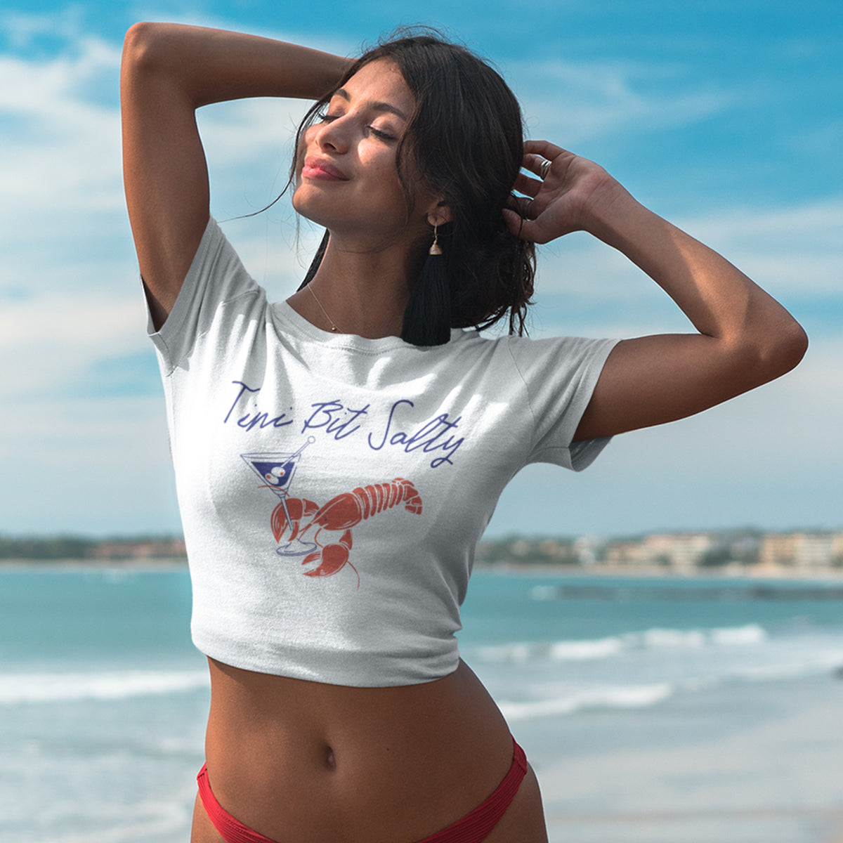 Tini Bit Salty Micro Rib Baby Tee