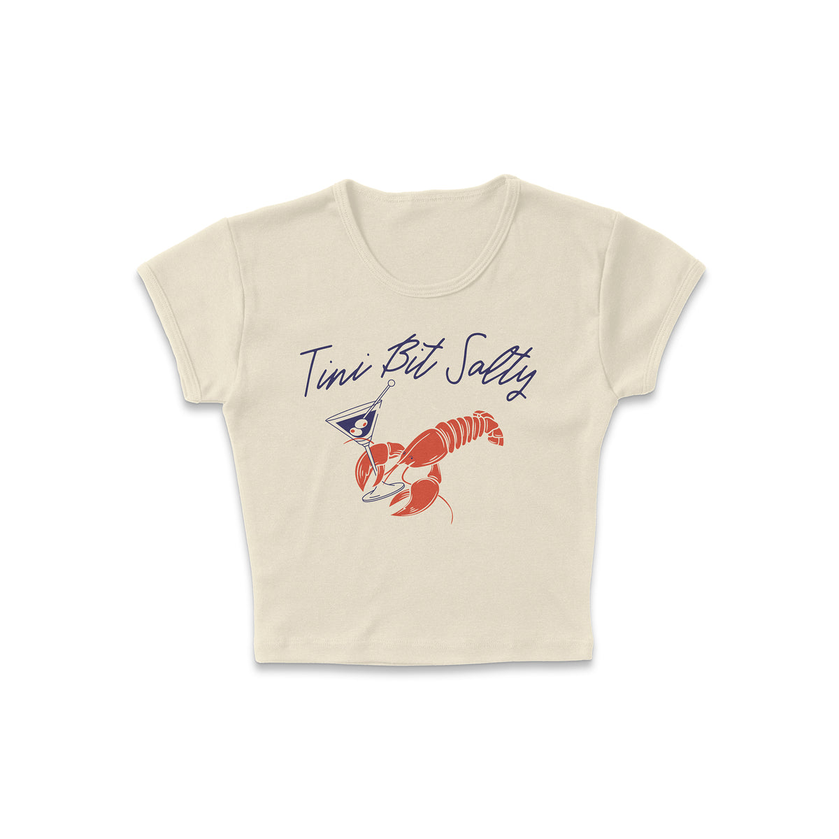 Tini Bit Salty Micro Rib Baby Tee
