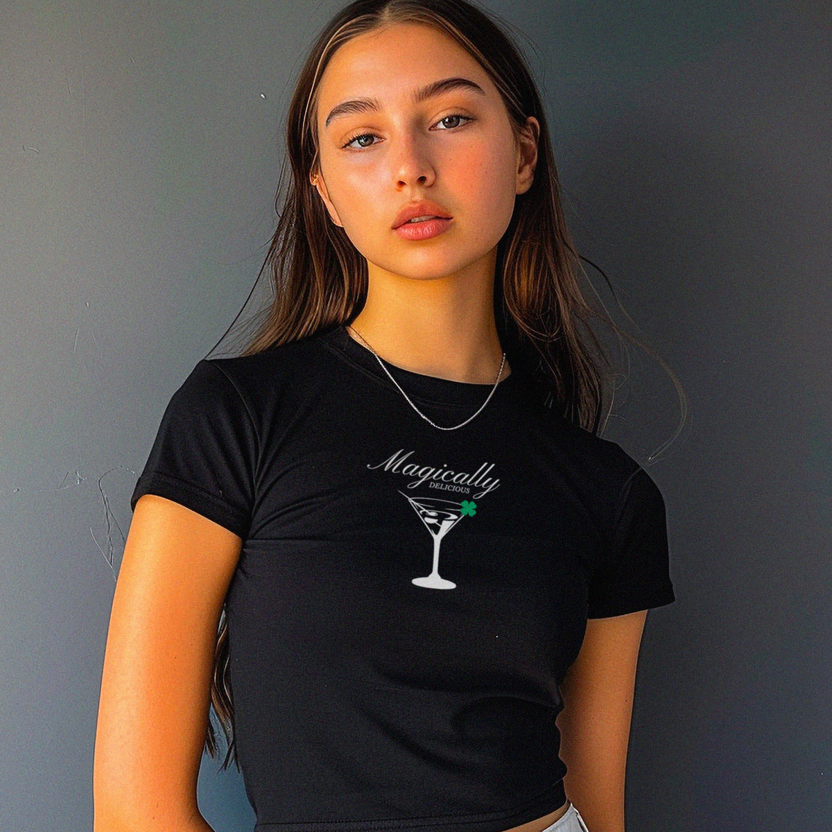 Tini Magically Delicious Micro Rib Baby Tee