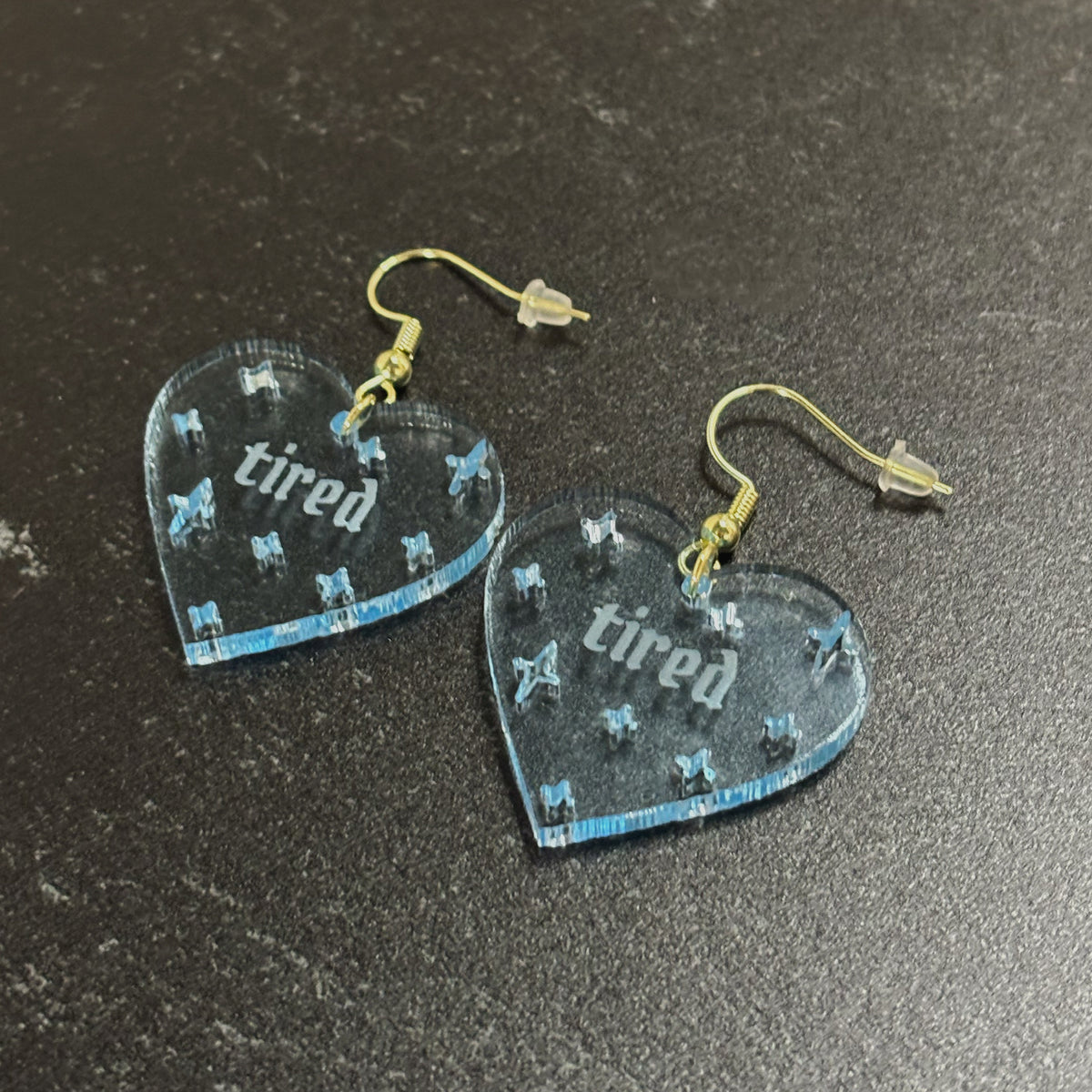 Tired Heart-Shaped Earrings