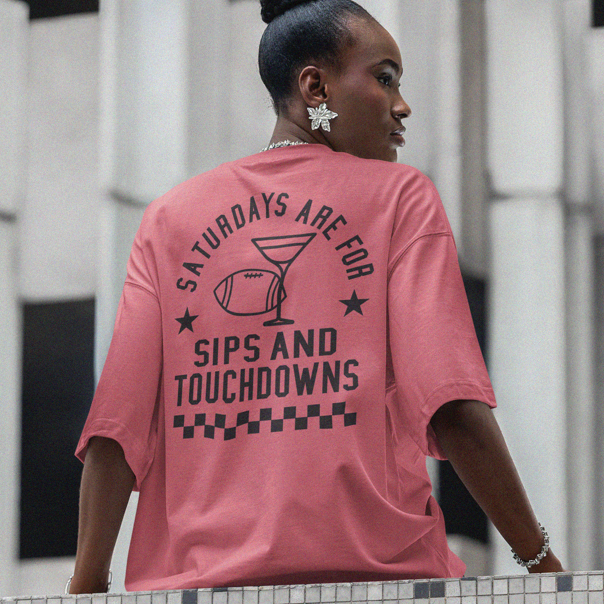 Touchdown Drinks Front And Back Shirt