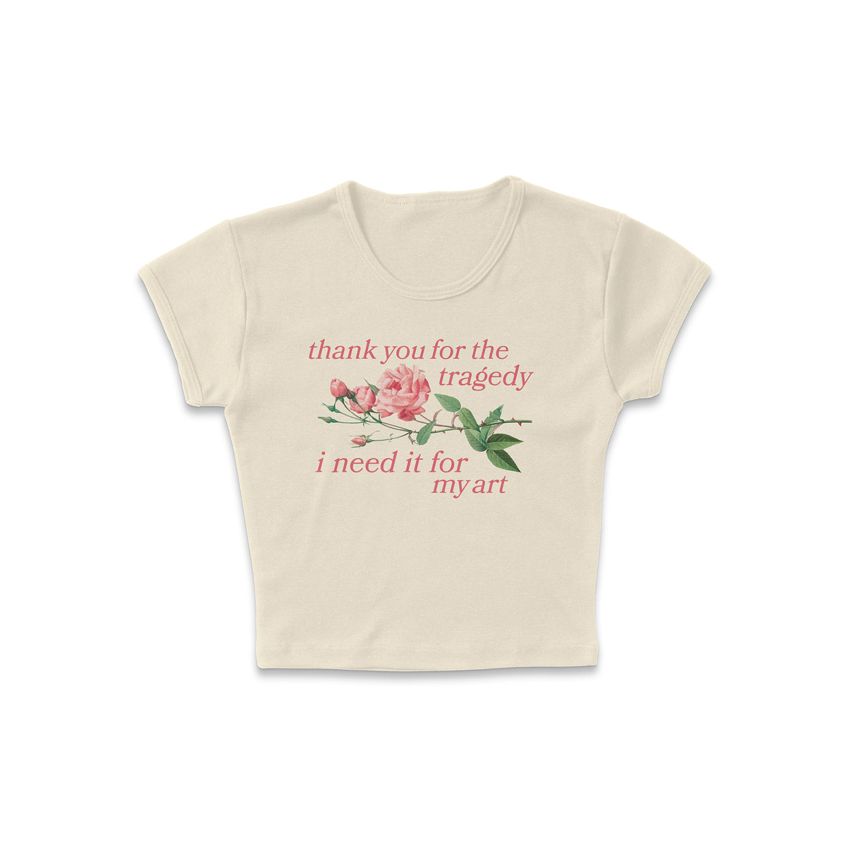 Tragedy For Art Micro Rib Baby Tee
