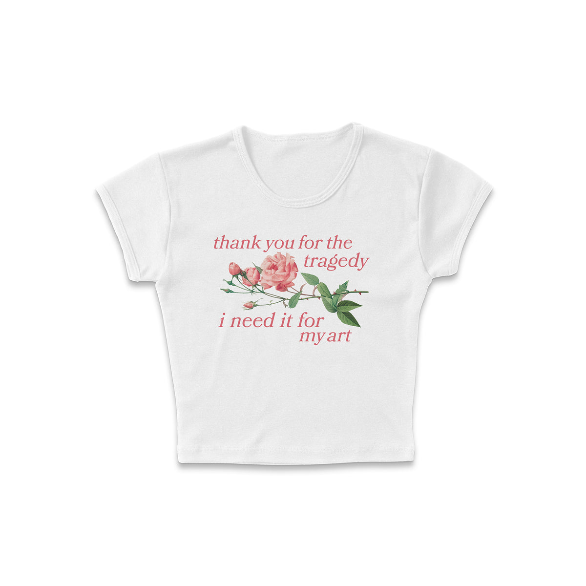 Tragedy For Art Micro Rib Baby Tee