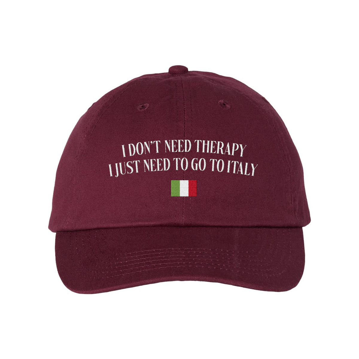 Trip to Italy Embroidered Bio-Washed Classic Dad Hat