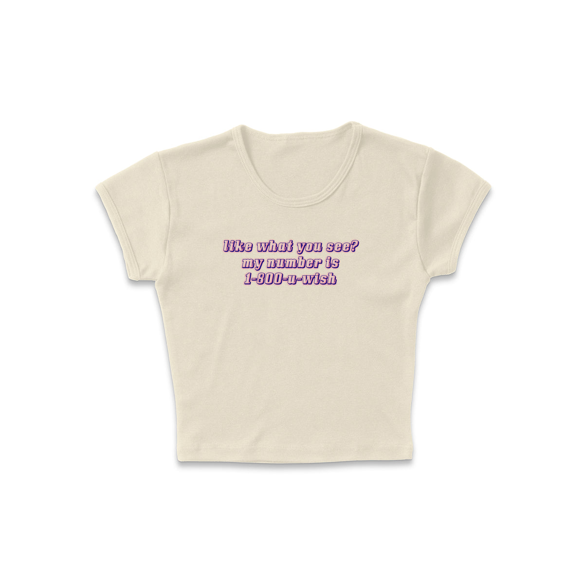 U Wish Micro Rib Baby Tee