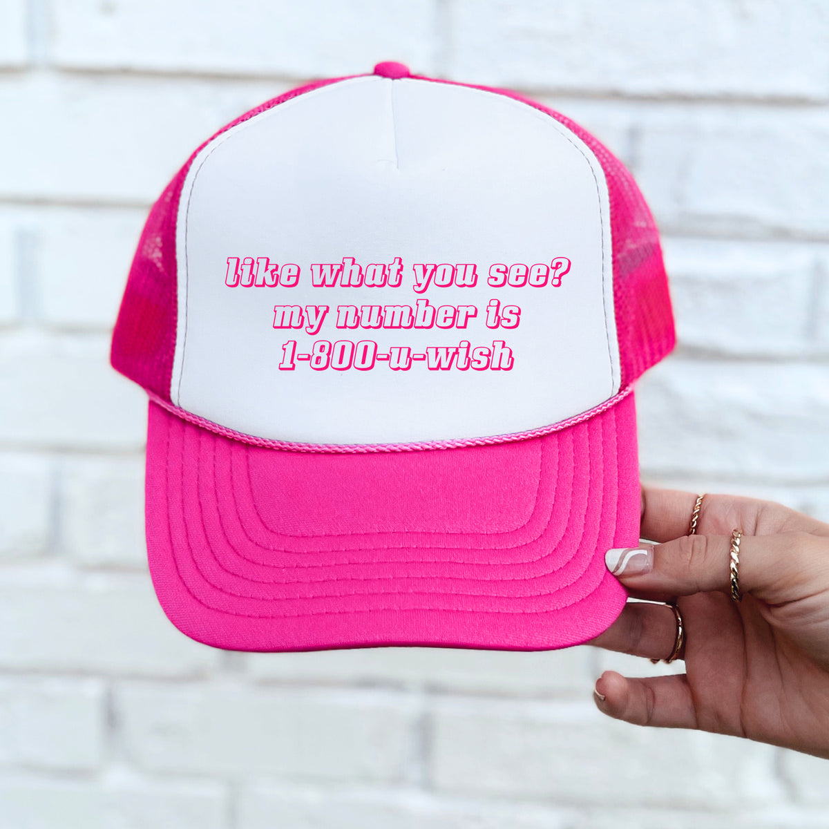 U Wish Mesh Back Trucker Hat