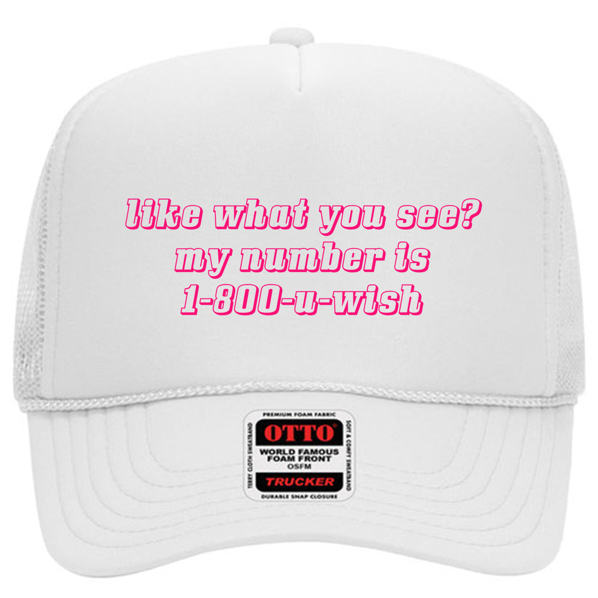 U Wish Mesh Back Trucker Hat