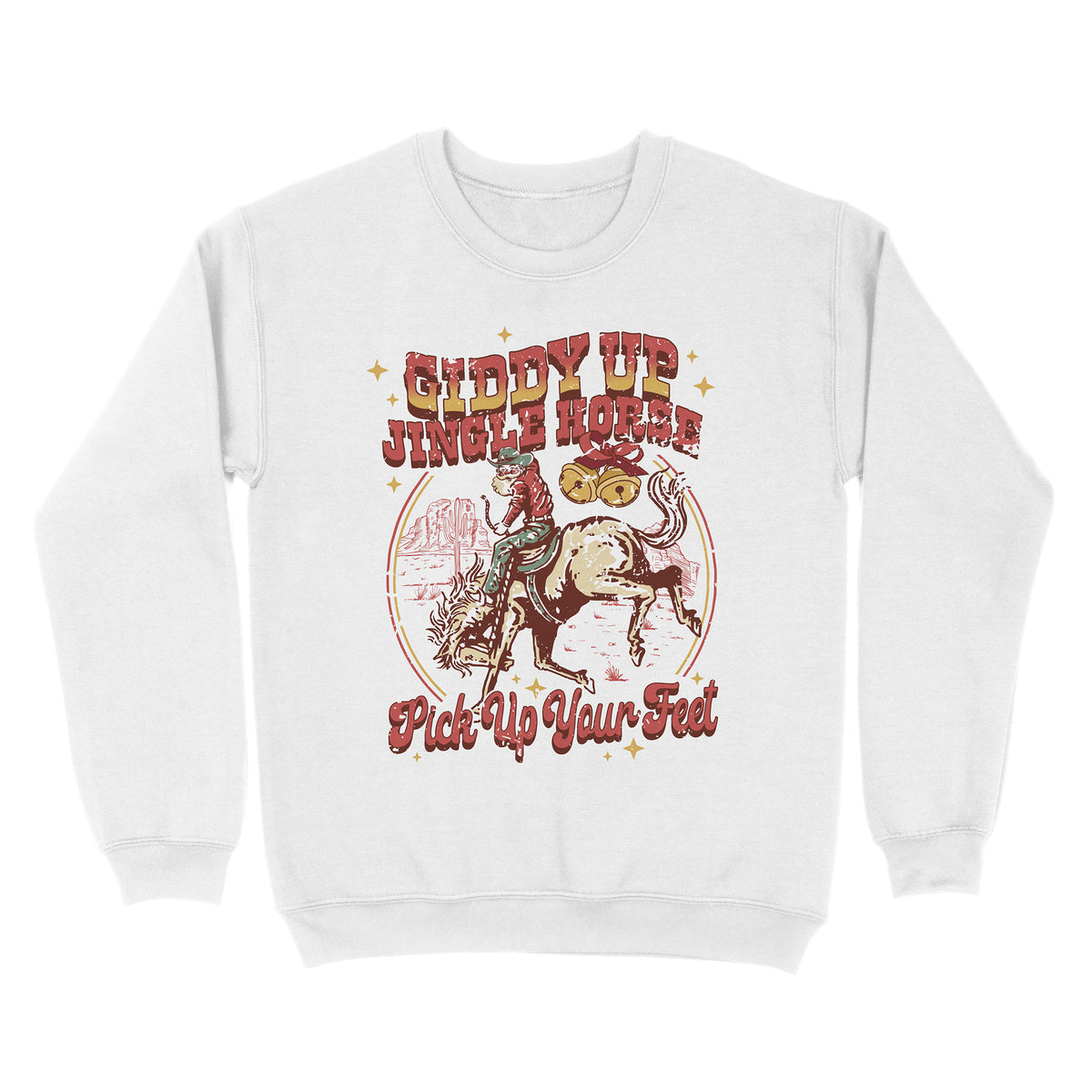 Vintage Cowboy Santa Sweatshirt