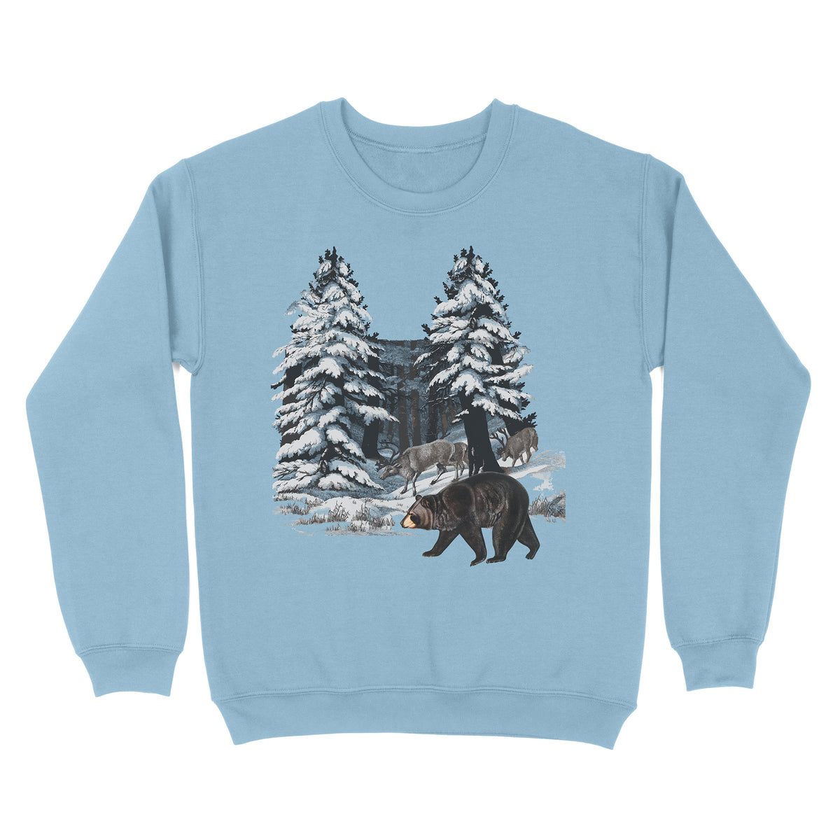 Vintage Winter Scene Sweatshirt