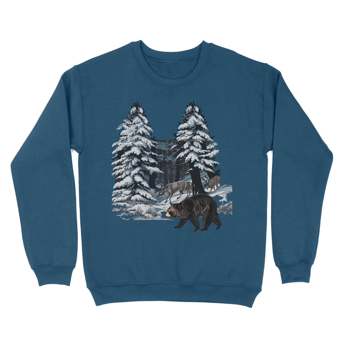 Vintage Winter Scene Sweatshirt