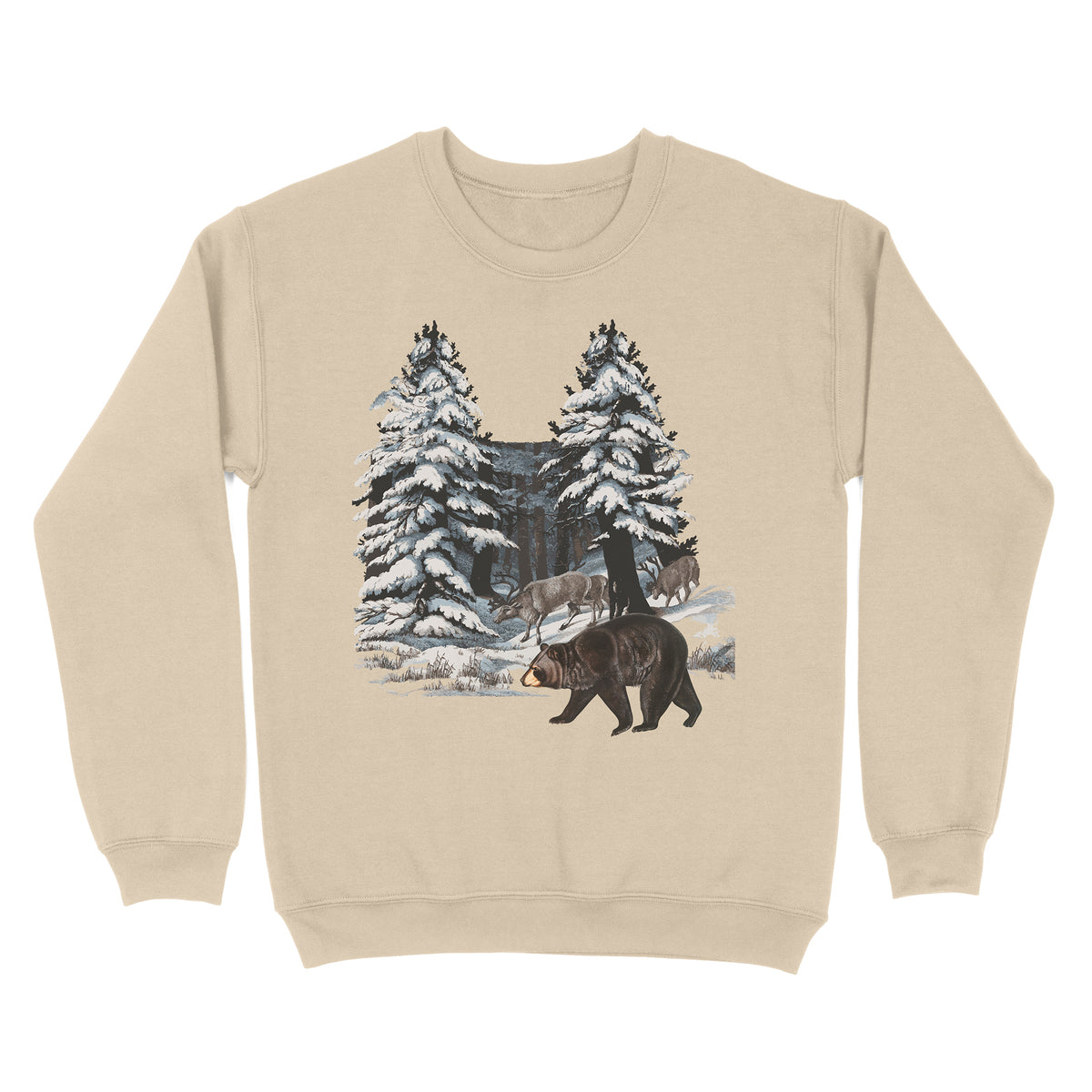 Vintage Winter Scene Sweatshirt