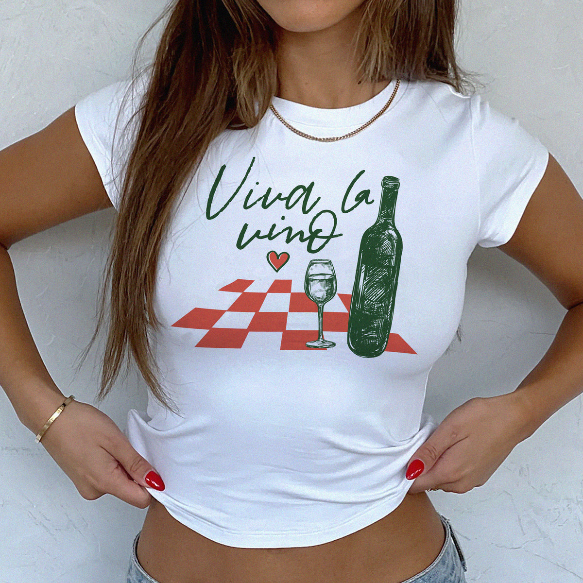 Viva La Vino Micro Rib Baby Tee