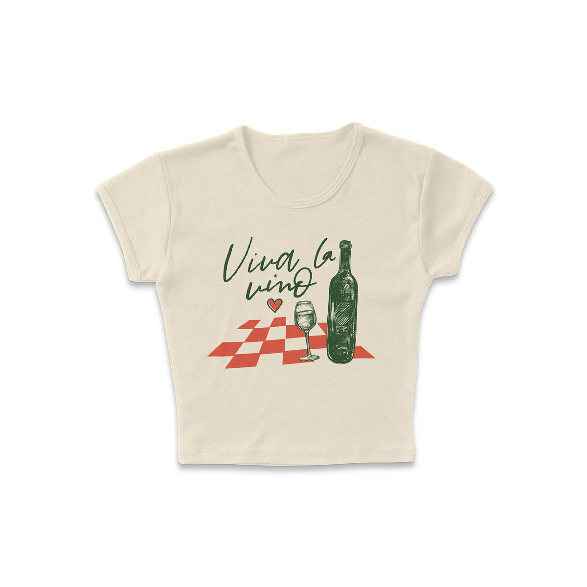 Viva La Vino Micro Rib Baby Tee