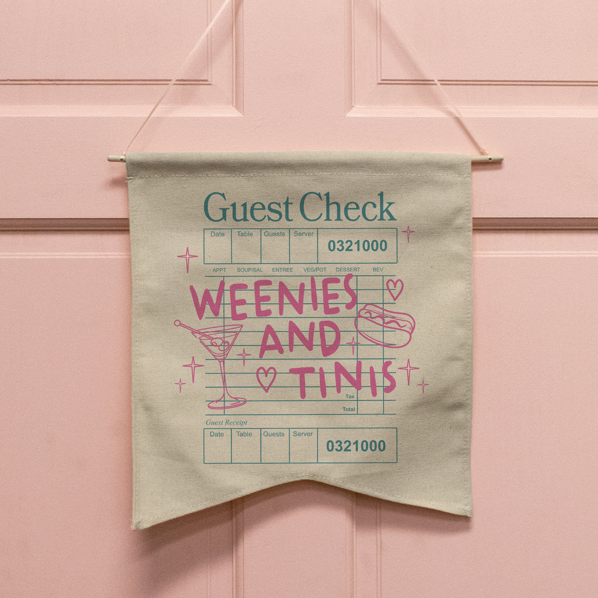 Weenies and Tinis Wall Hang