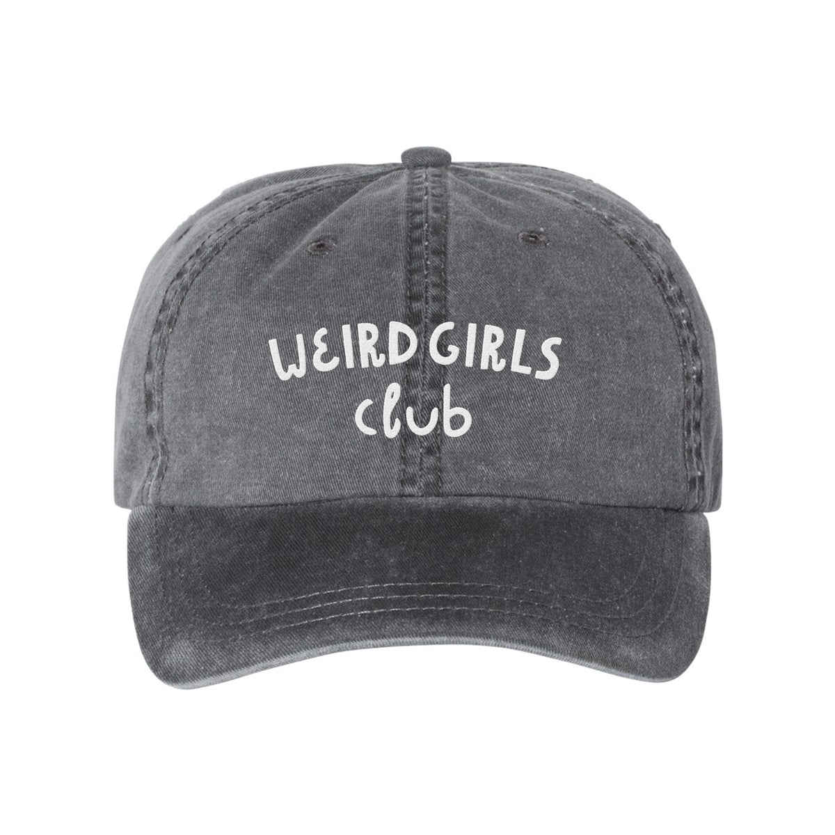 Weird Girls Club Embroidered Pigment-Dyed Cap