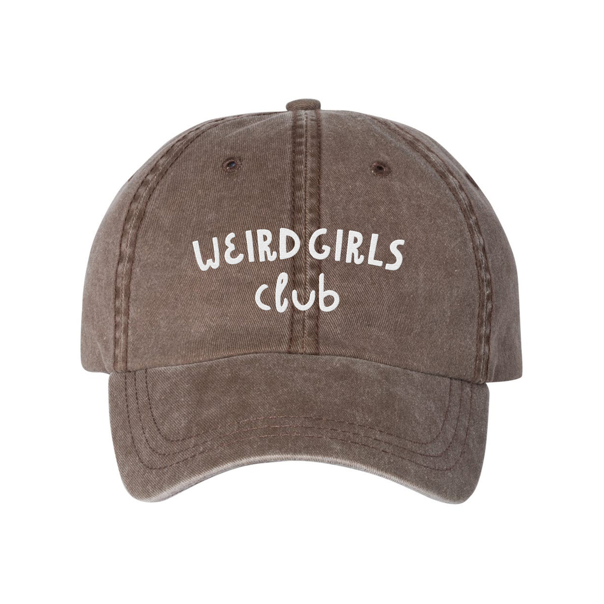 Weird Girls Club Embroidered Pigment-Dyed Cap