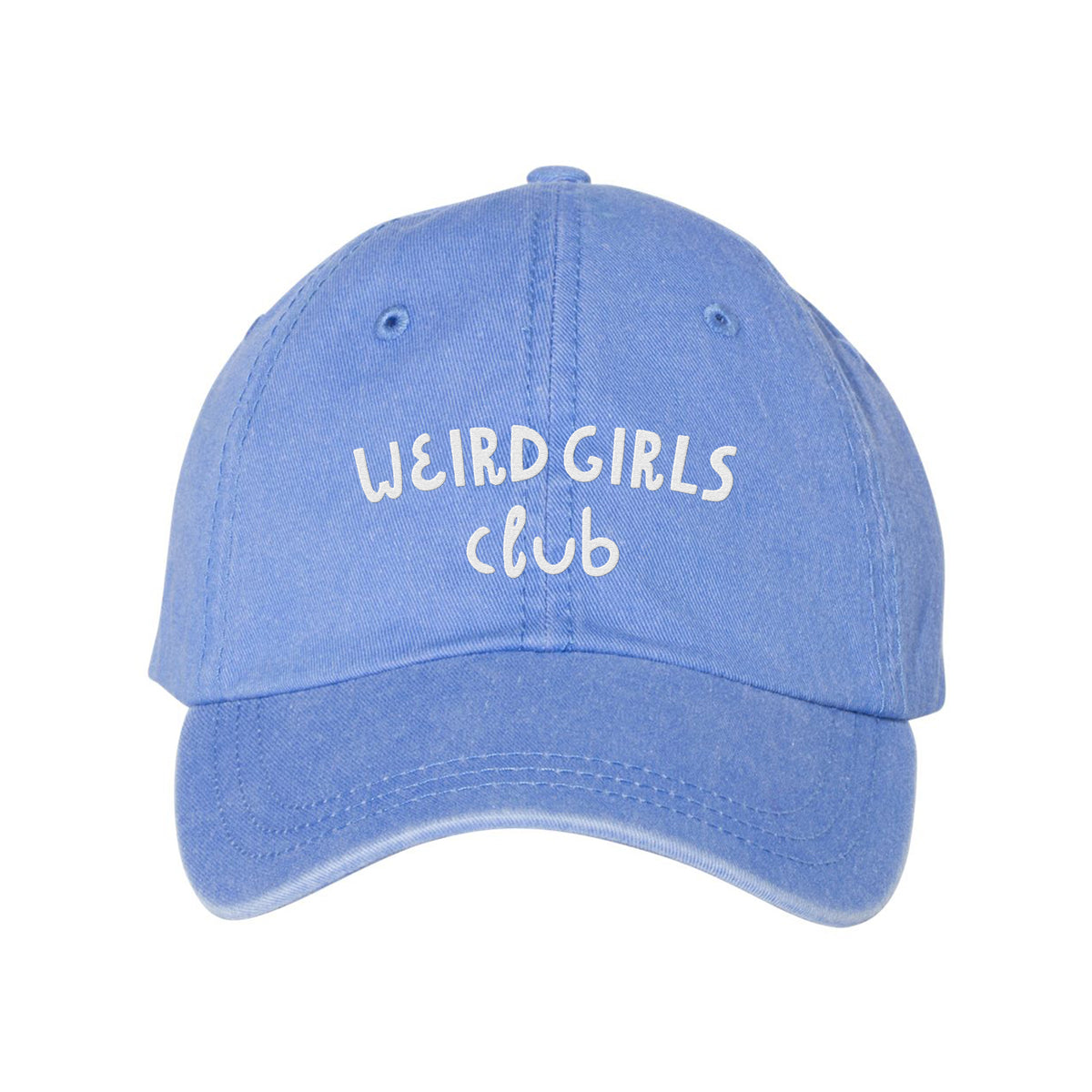 Weird Girls Club Embroidered Pigment-Dyed Cap