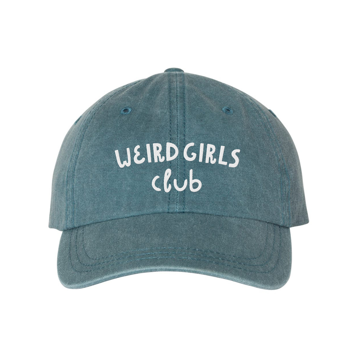 Weird Girls Club Embroidered Pigment-Dyed Cap