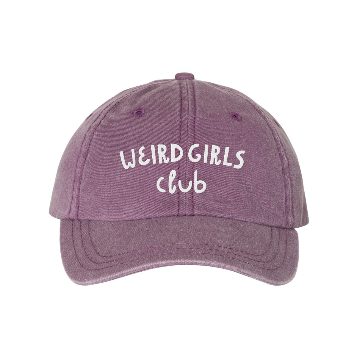 Weird Girls Club Embroidered Pigment-Dyed Cap