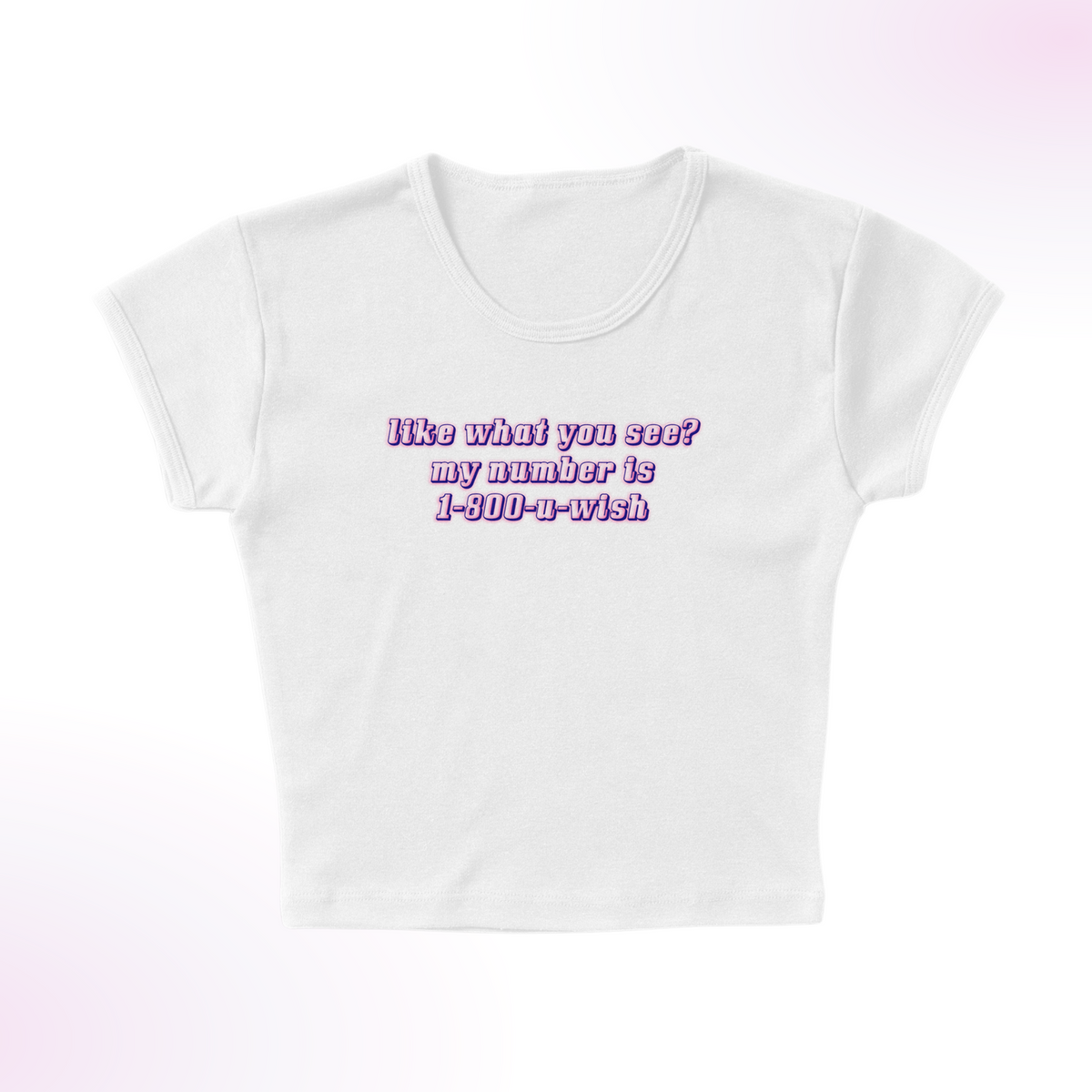 U Wish Micro Rib Baby Tee