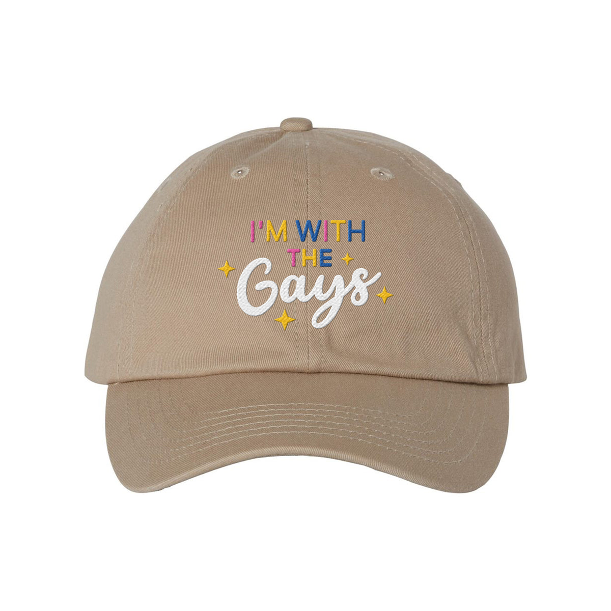 With The Gays Embroidered Bio-Washed Classic Dad Hat (Copy)