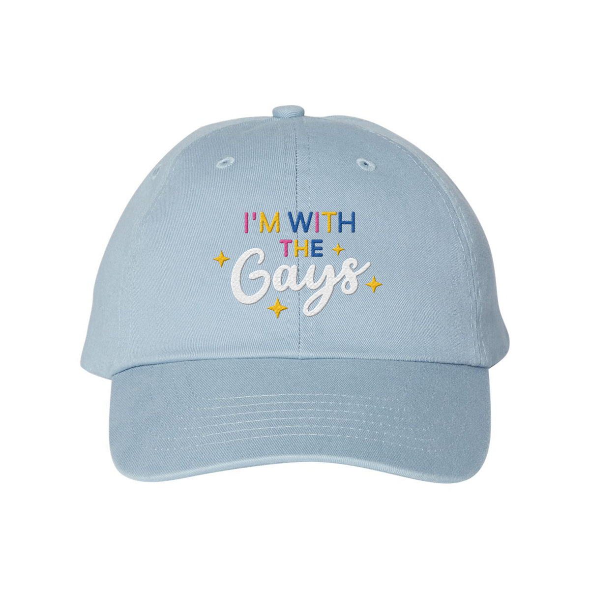 With The Gays Embroidered Bio-Washed Classic Dad Hat (Copy)