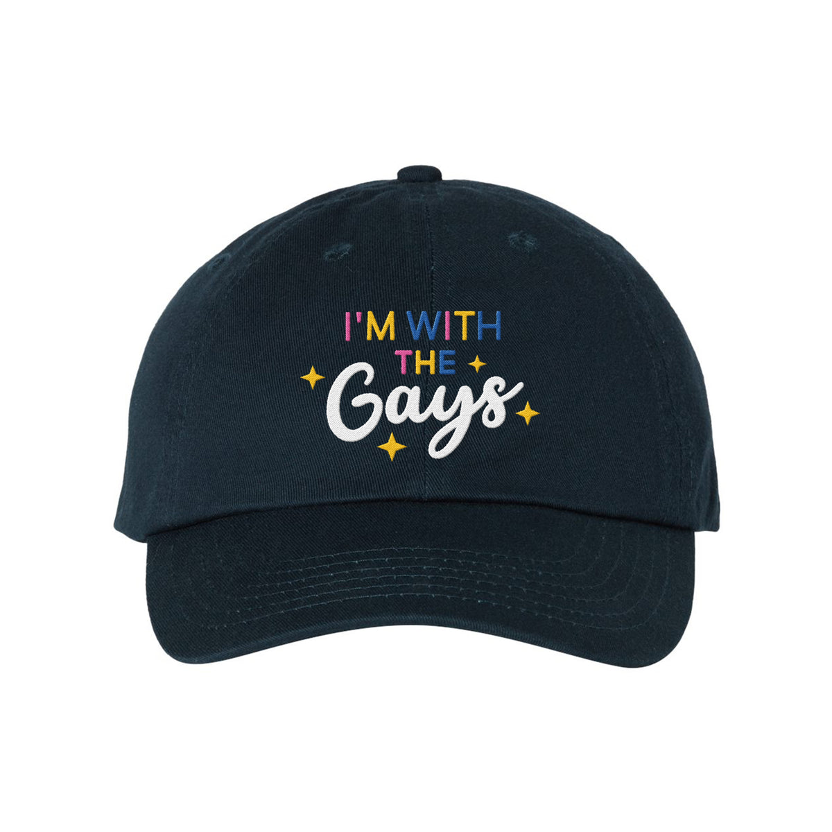 With The Gays Embroidered Bio-Washed Classic Dad Hat (Copy)