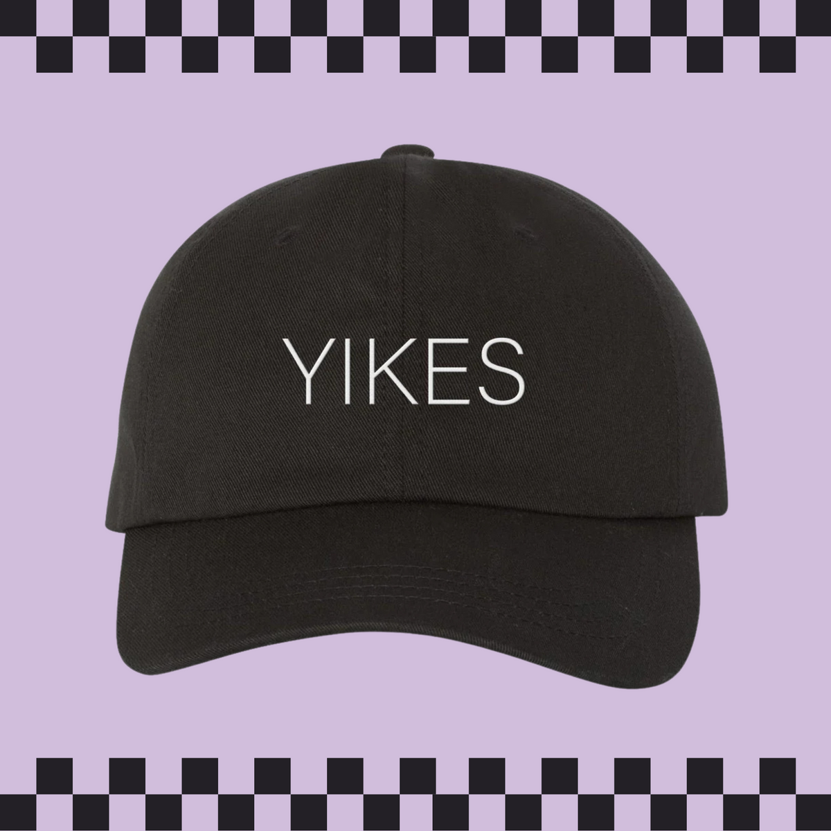 Yikes Embroidered Bio-Washed Classic Dad Hat