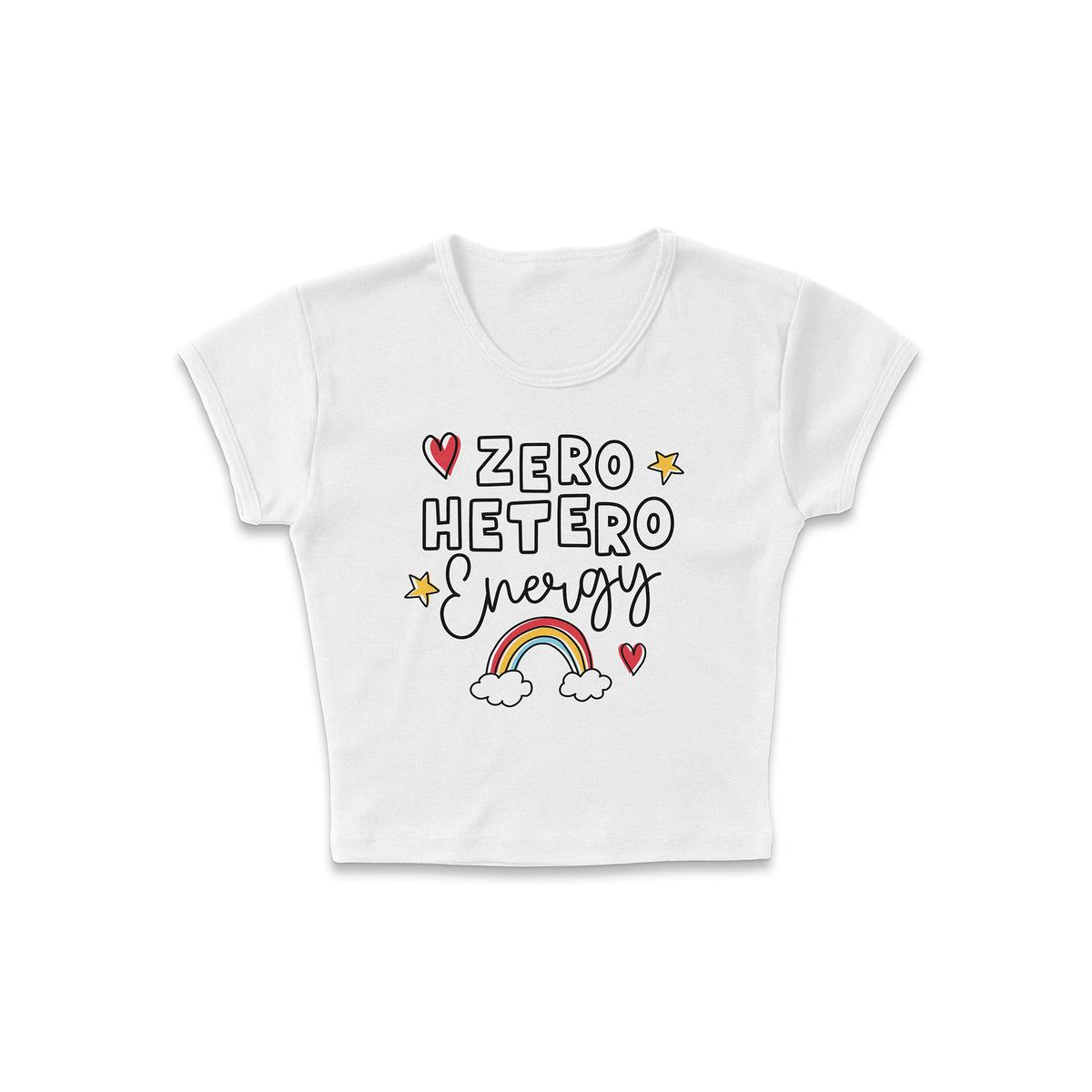 Zero Hetero Energy Micro Rib Baby Tee