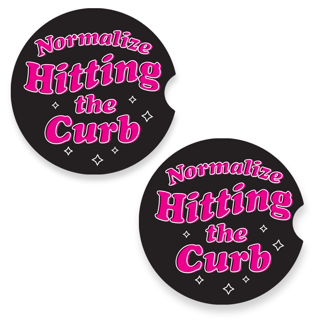 Normalize Hitting The Curb Car Coaster