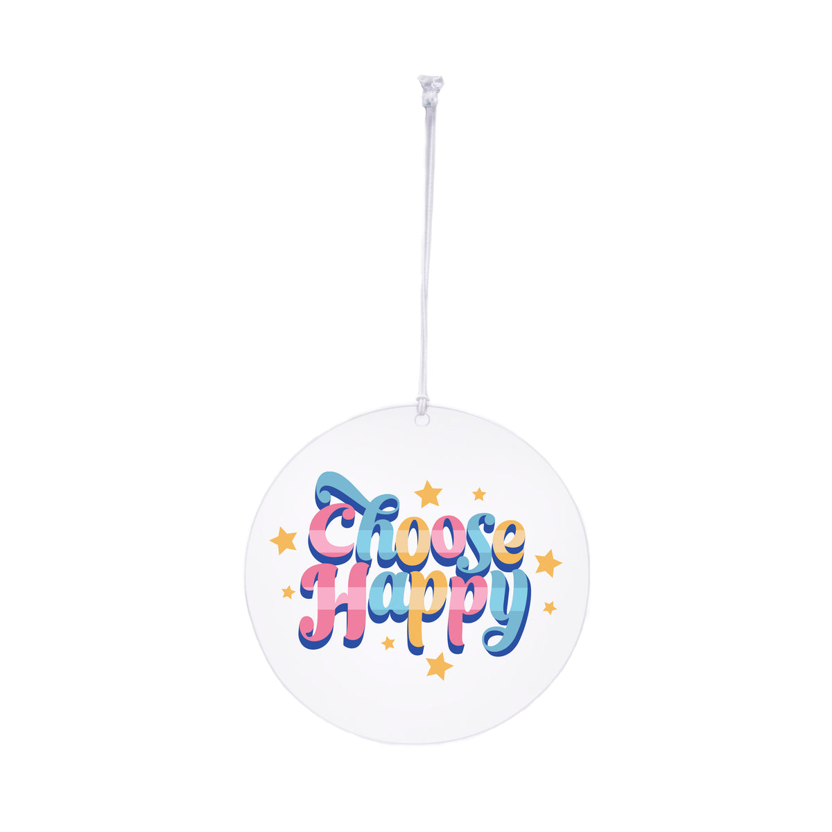 Choose Happy Rearview Mirror Hang