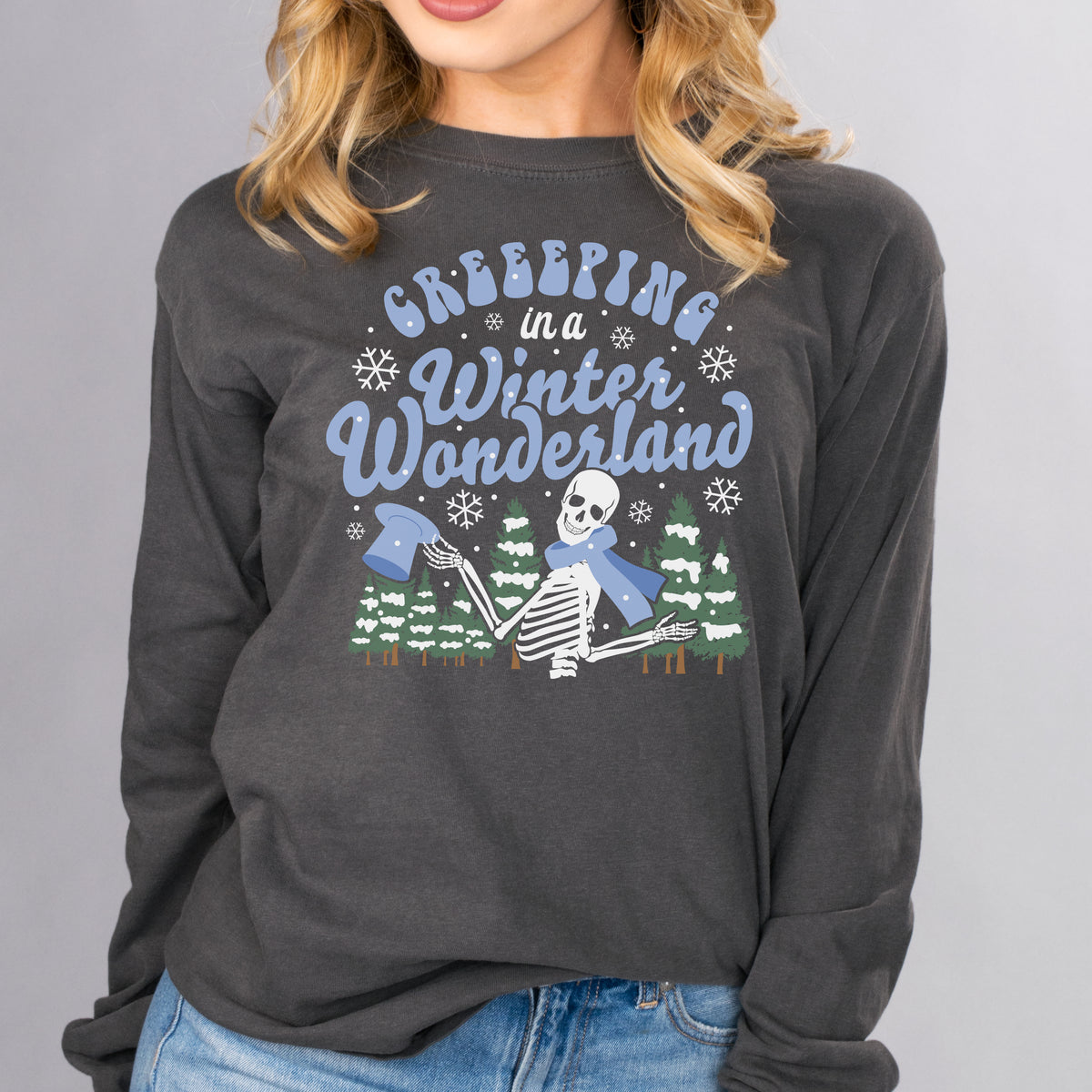 Creeping In A Winter Wonderland Long Sleeve Tee