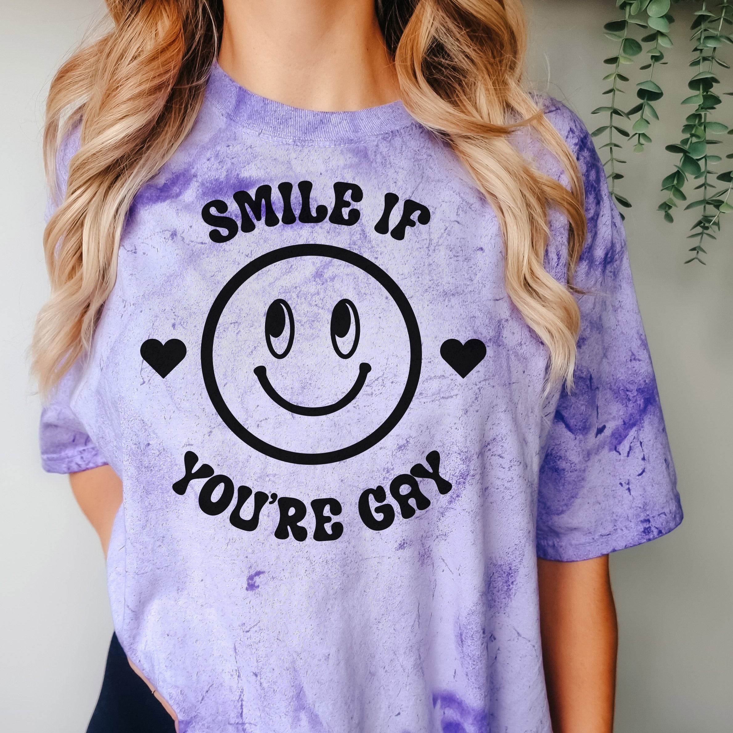 "Smile If You're Gay" Funny Gay Pride T-Shirt - Think Out Loud Apparel
