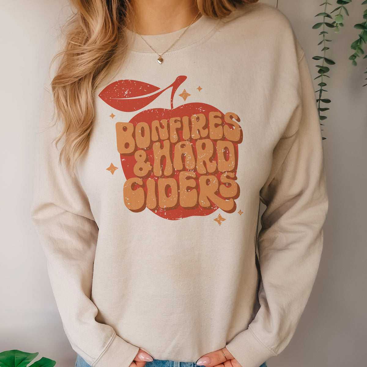 Bonfires and Hard Ciders Crewneck Sweatshirt