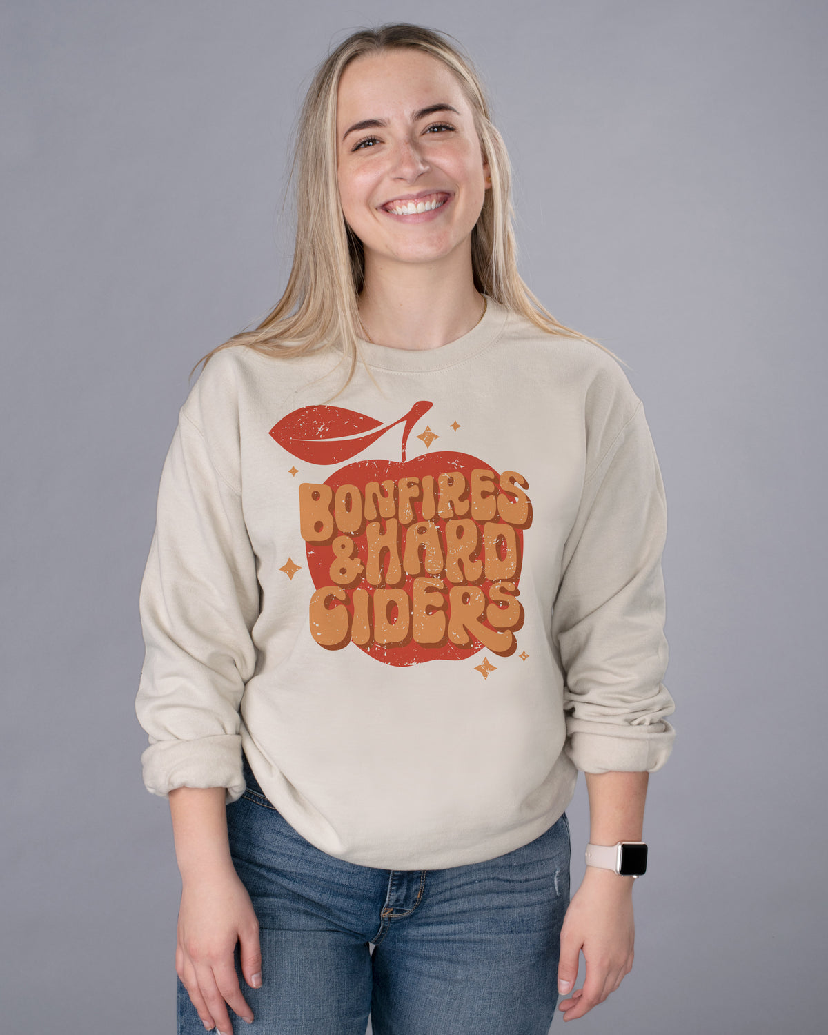 Bonfires and Hard Ciders Crewneck Sweatshirt