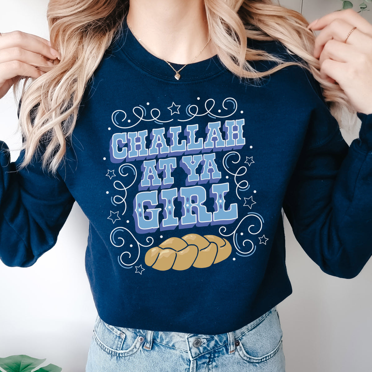 Challah At Your Girl Crewneck Sweatshirt