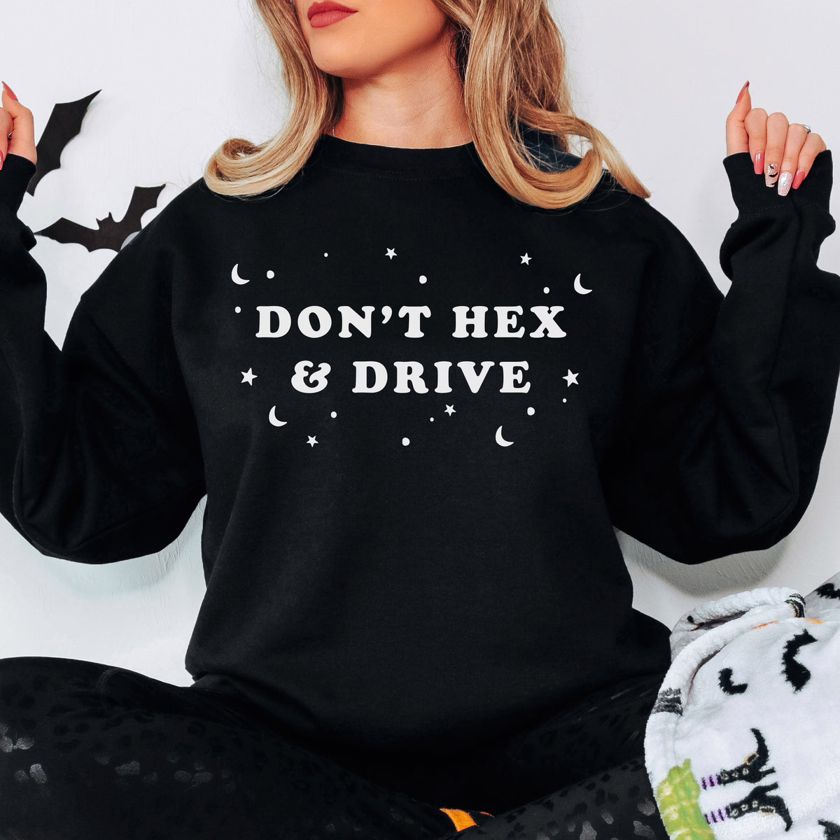 Don&#39;t Hex And Drive Crewneck Sweatshirt