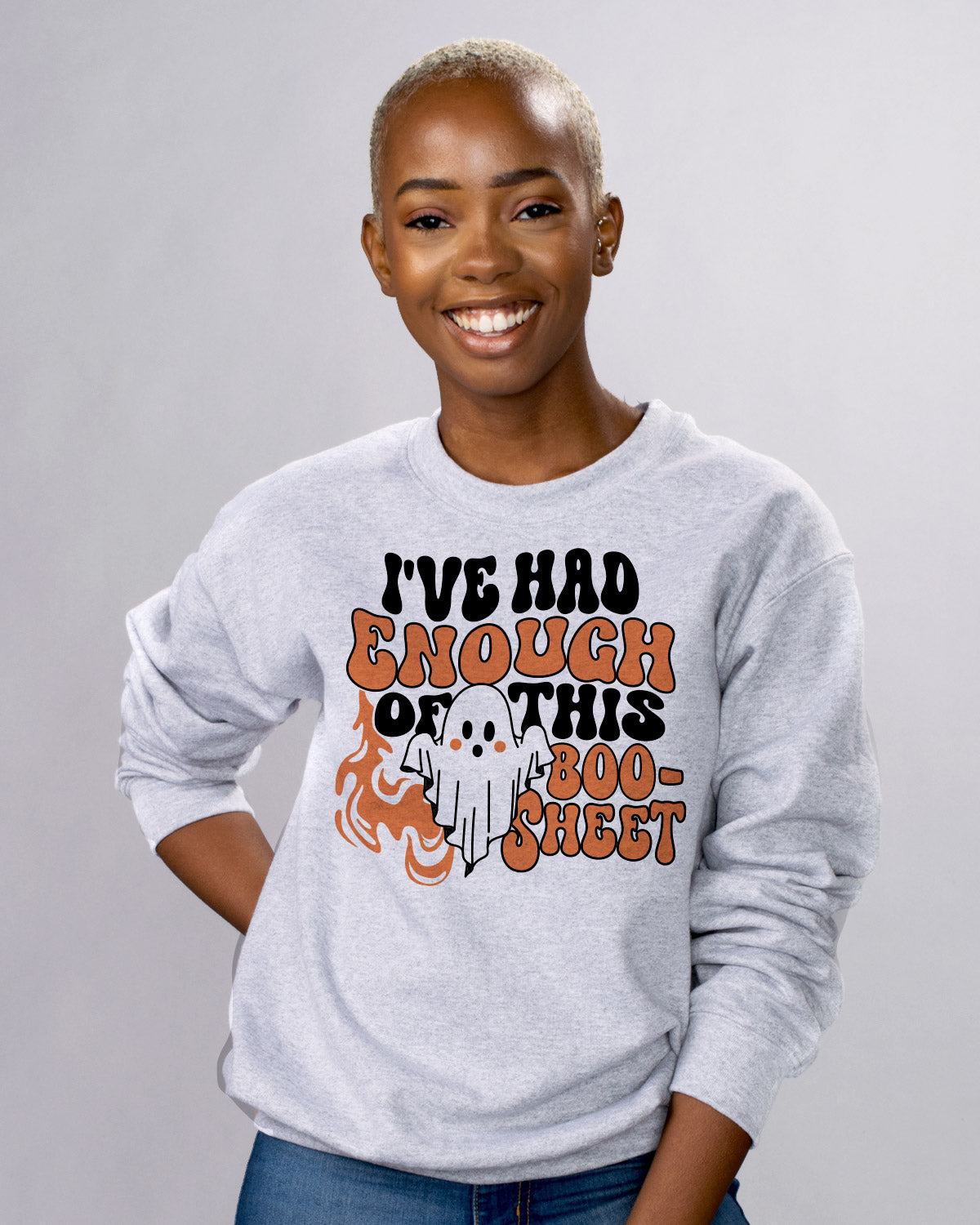 Boo sweatshirt best sale