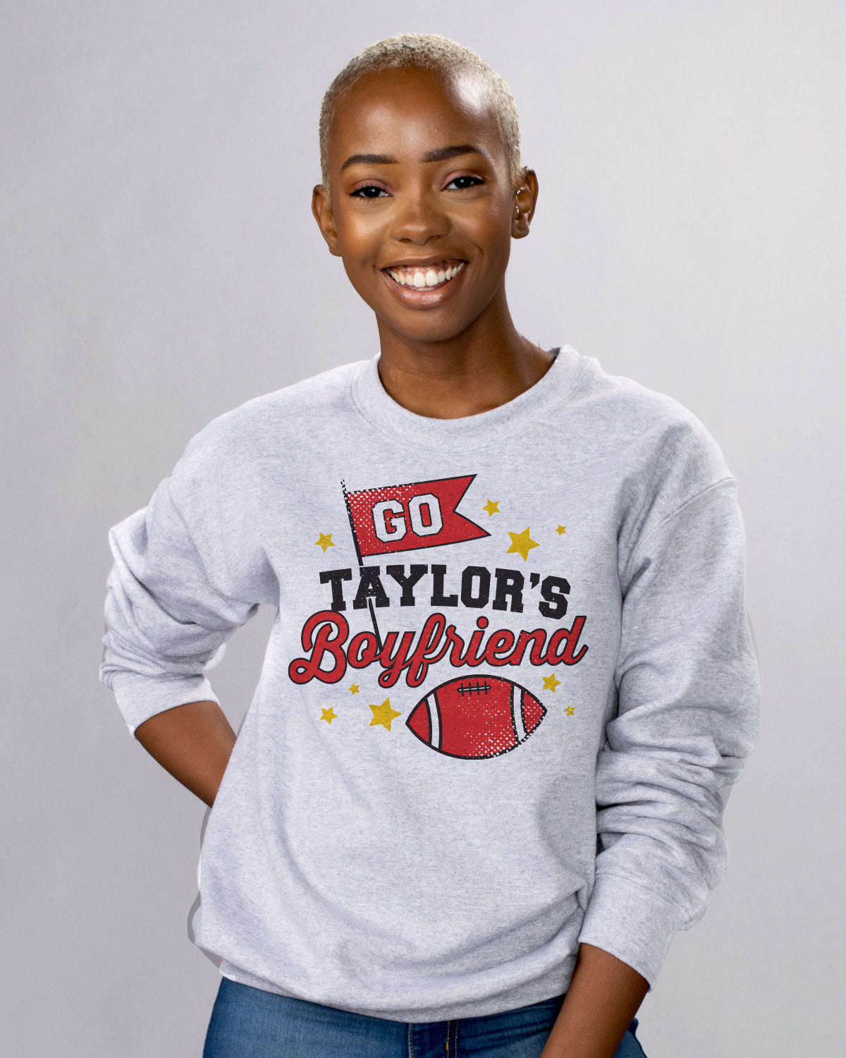 Go Taylor&#39;s Boyfriend Crewneck Sweatshirt