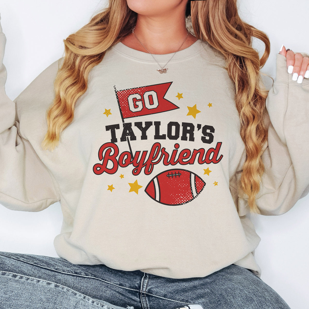 Go Taylor&#39;s Boyfriend Crewneck Sweatshirt