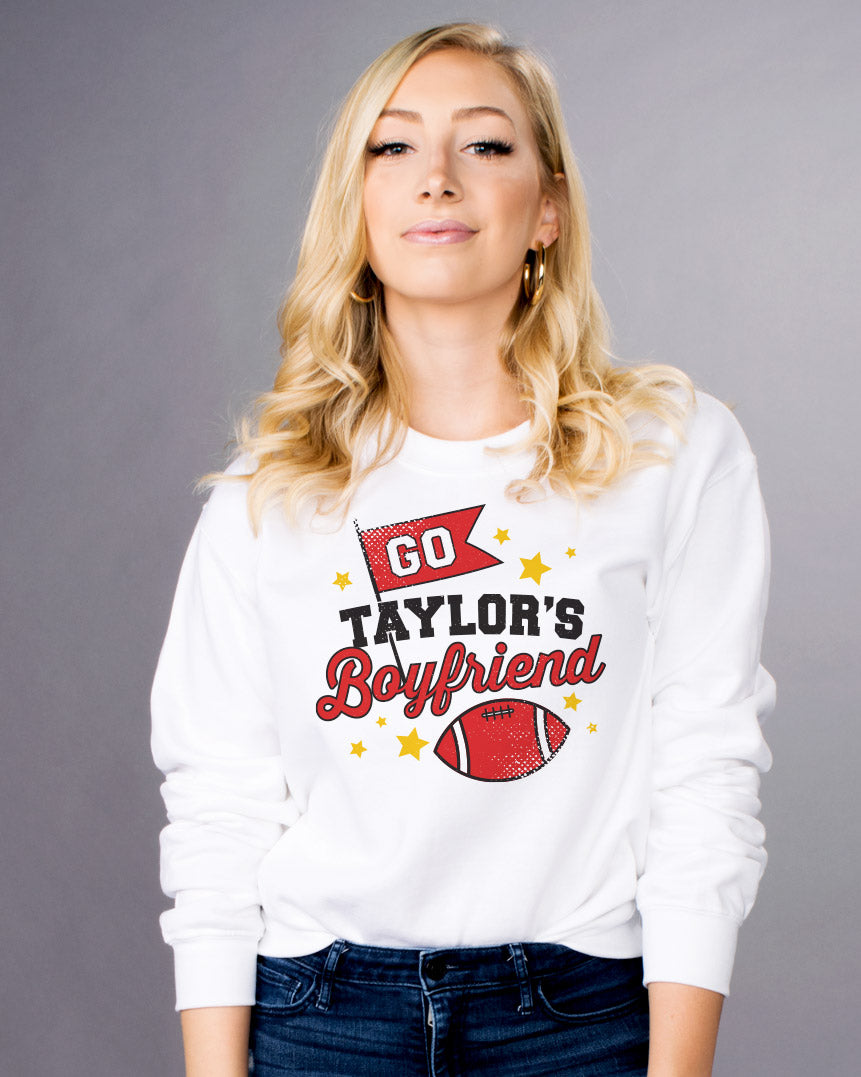 Go Taylor&#39;s Boyfriend Crewneck Sweatshirt
