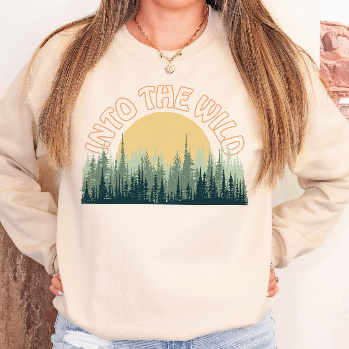 Into The Wild Crewneck Sweatshirt